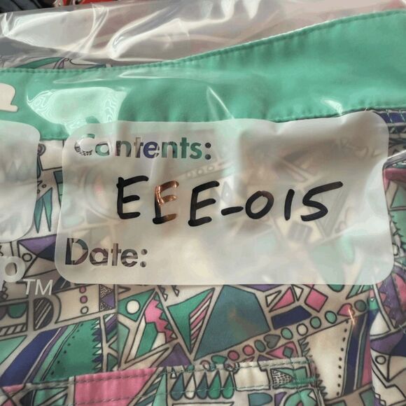 PullIn Men's Geometric Print Stretch Drawstring Swim Trunks Green Size 32 - Picture 9 of 9